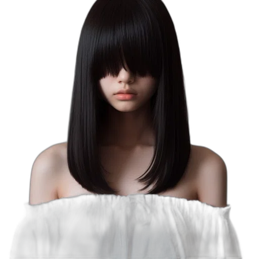 hair, mask, dress, face transparent PNG cut-out