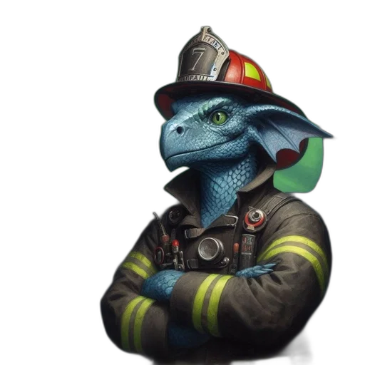 dragon, staff, hat, fantasy art transparent PNG cut-out