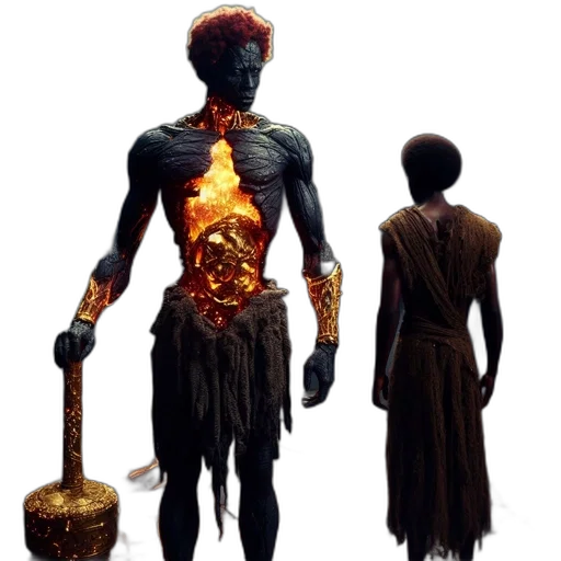 staff, concept art, fantasy art, fire transparent PNG cut-out
