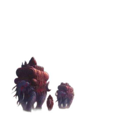 creature, dragon, hair, weapon transparent PNG cut-out