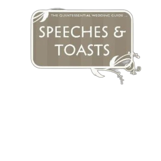 quintessential, wedding, guide, speeches transparent PNG cut-out