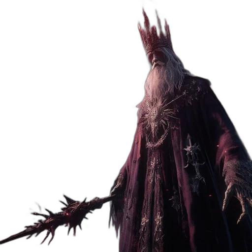 creature, dragon, staff, crown transparent PNG cut-out