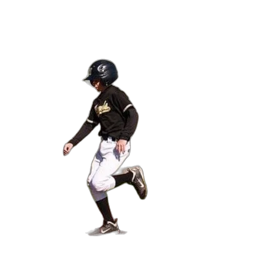 baseball, player, black, uniform transparent PNG cut-out