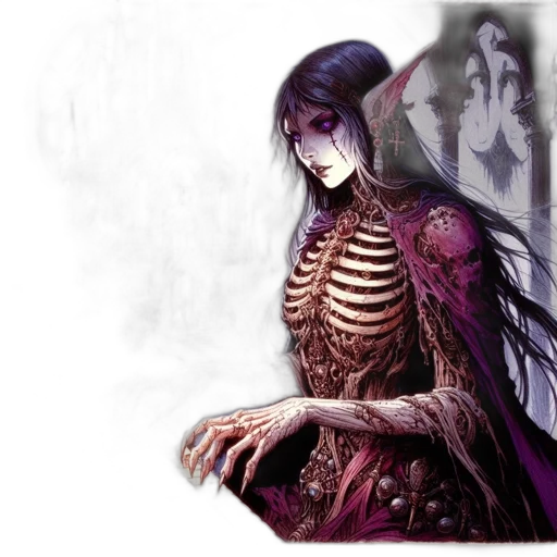creature, mask, dress, fantasy art transparent PNG cut-out