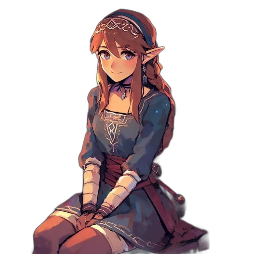 dress, staff, crown, face transparent PNG cut-out