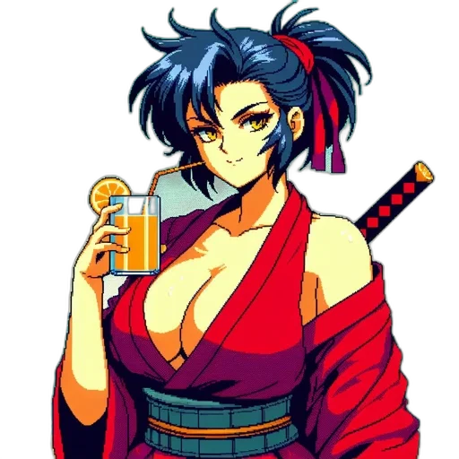 staff, weapon, pixel art, anime transparent PNG cut-out