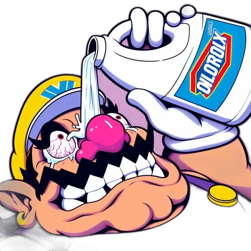 robot, bottle, food, vaporwave transparent PNG cut-out