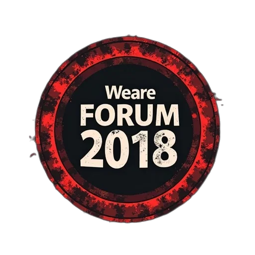 forum, 2018, logo, word transparent PNG cut-out