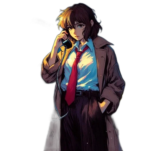 staff, jacket, weapon, concept art transparent PNG cut-out