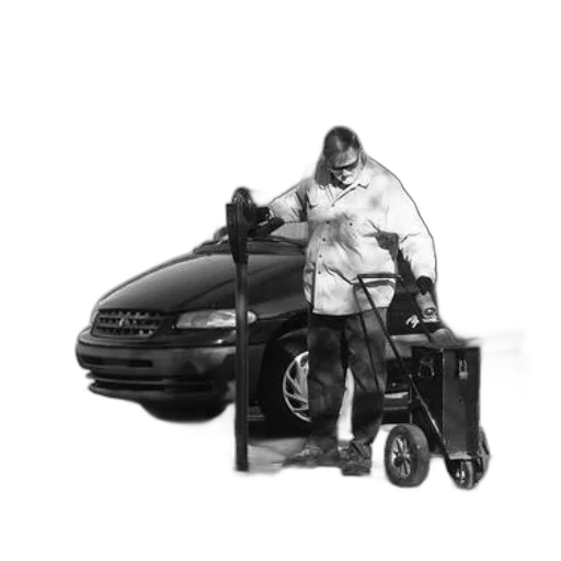 car, staff, robot, concept art transparent PNG cut-out