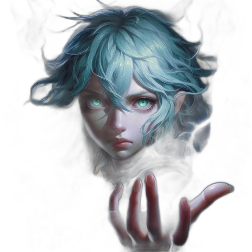 face, mask, creature, staff transparent PNG cut-out