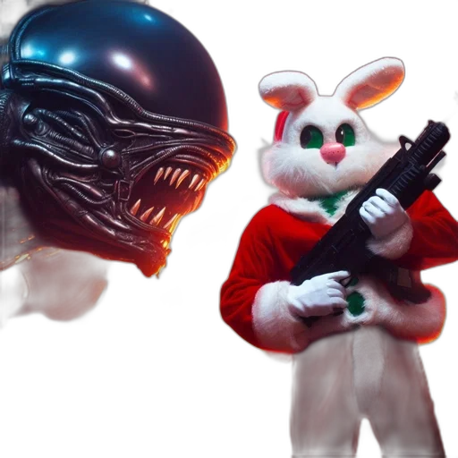 weapon, mask, creature, concept art transparent PNG cut-out