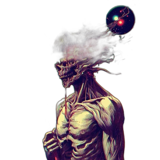 creature, mask, dragon, fantasy art transparent PNG cut-out
