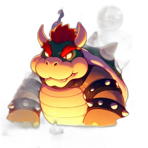 dragon, crown, creature, staff transparent PNG cut-out