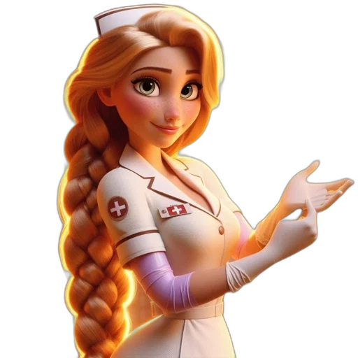staff, dress, 3d render, concept art transparent PNG cut-out