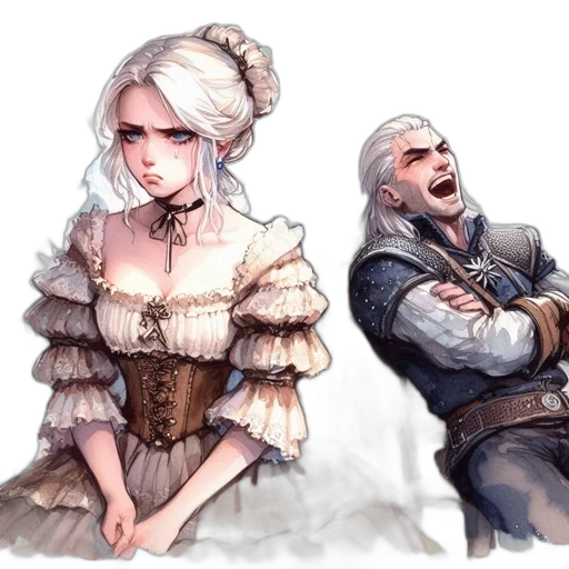 fantasy art, concept art, watercolor, pixel art transparent PNG cut-out