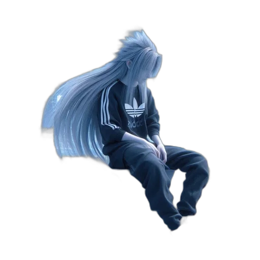 hair, creature, dragon, staff transparent PNG cut-out
