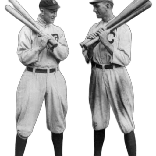staff, two, baseball, players transparent PNG cut-out