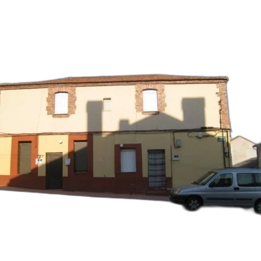 building, car, 3d render, photorealistic transparent PNG cut-out
