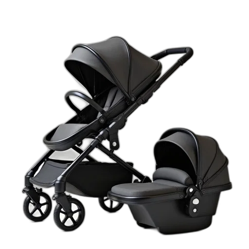 3d render, uppababy, stroller, carry transparent PNG cut-out