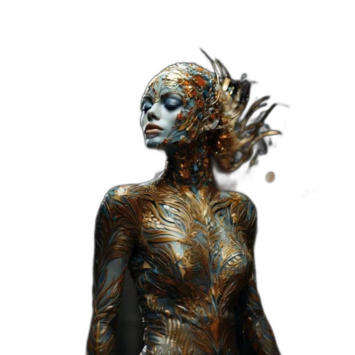creature, dress, robot, jewelry transparent PNG cut-out