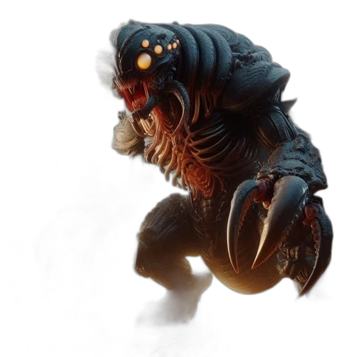 creature, mask, staff, concept art transparent PNG cut-out