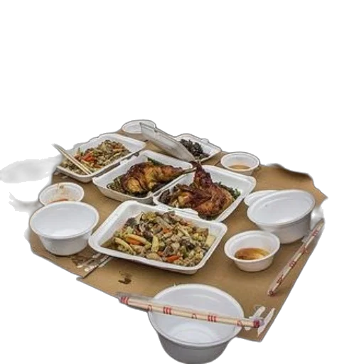 food, 3d render, photorealistic, group transparent PNG cut-out