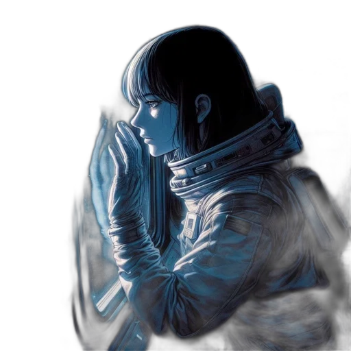 jacket, mask, face, creature transparent PNG cut-out
