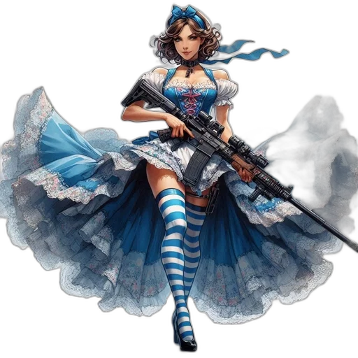 weapon, dress, fantasy art, concept art transparent PNG cut-out