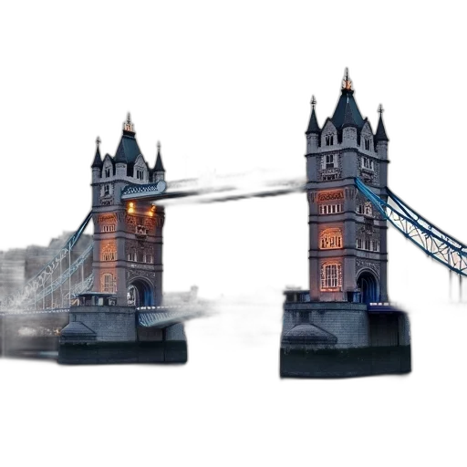concept art, 3d render, photorealistic, london transparent PNG cut-out