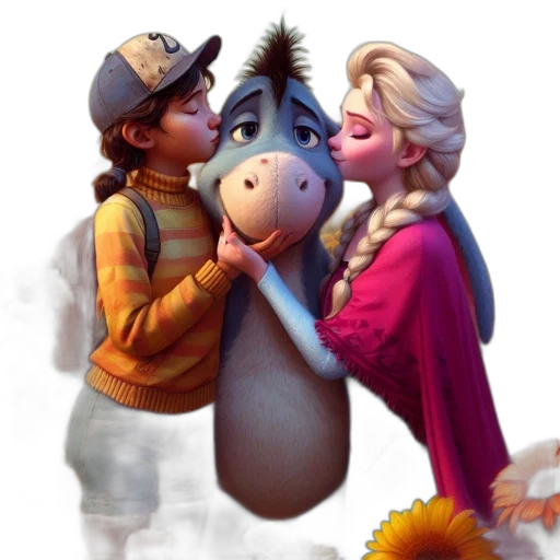 concept art, photorealistic, 3d render, cartoon transparent PNG cut-out