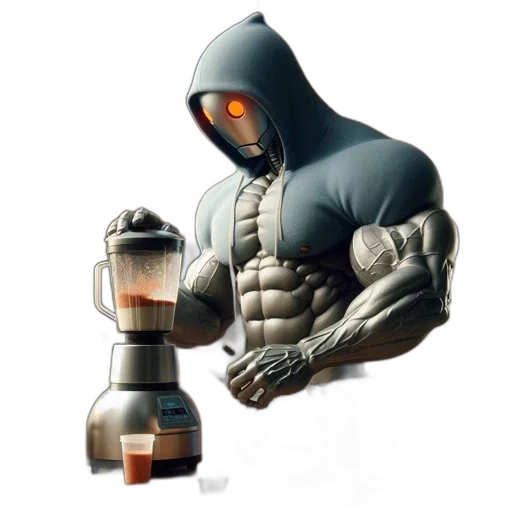 robot, bottle, creature, concept art transparent PNG cut-out