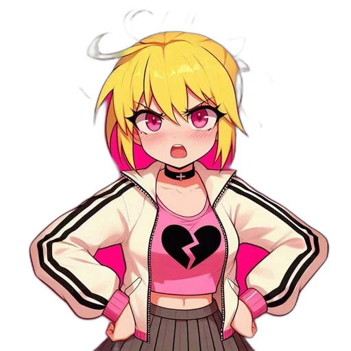 jacket, staff, pixel art, anime transparent PNG cut-out