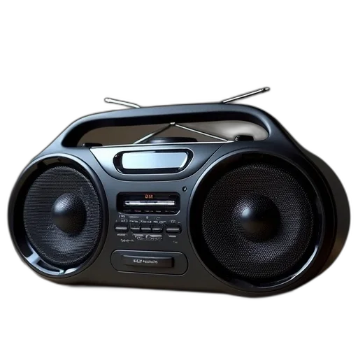 portable, radio, speaker, player transparent PNG cut-out