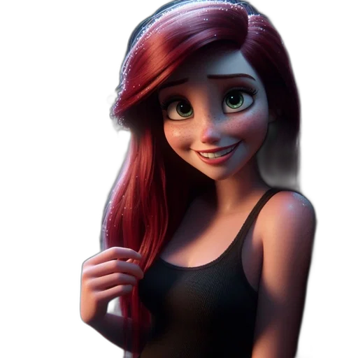 dress, face, staff, hair transparent PNG cut-out