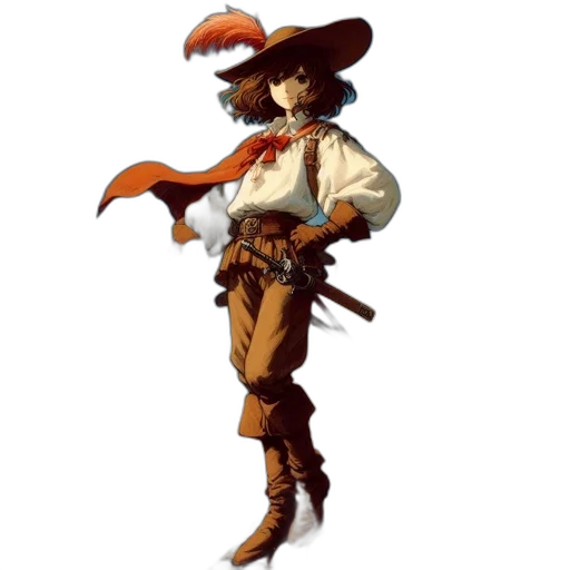 hat, staff, weapon, concept art transparent PNG cut-out