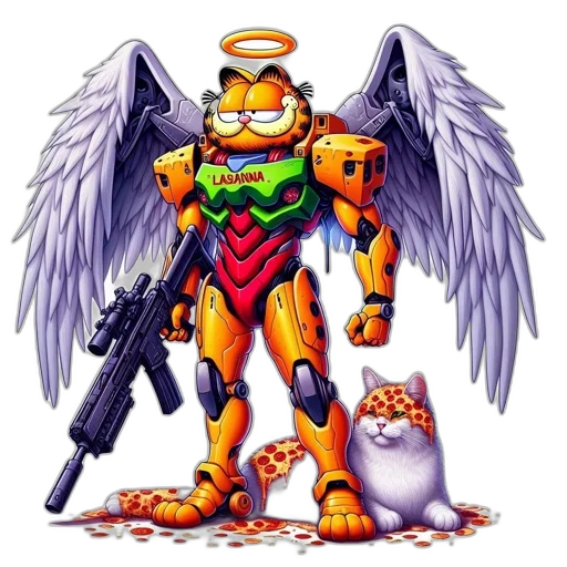 weapon, robot, animal, pixel art transparent PNG cut-out