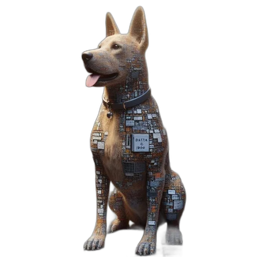 animal, jacket, robot, staff transparent PNG cut-out