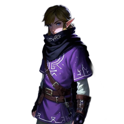 staff, jacket, mask, sword transparent PNG cut-out