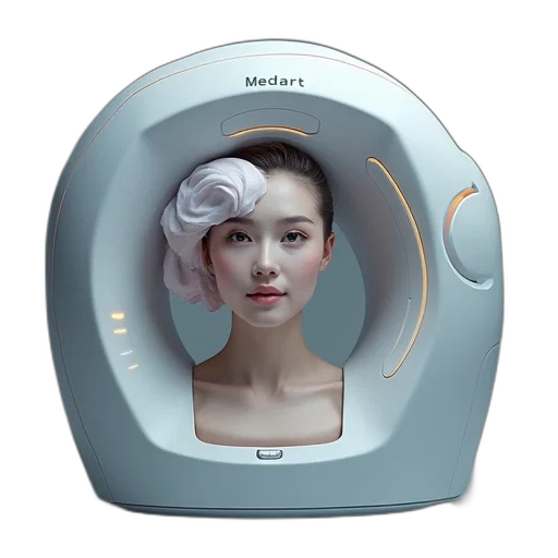 robot, face, mask, crown transparent PNG cut-out