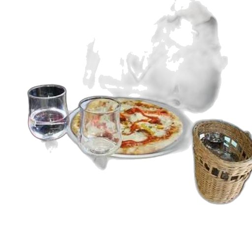 food, dragon, 3d render, photorealistic transparent PNG cut-out