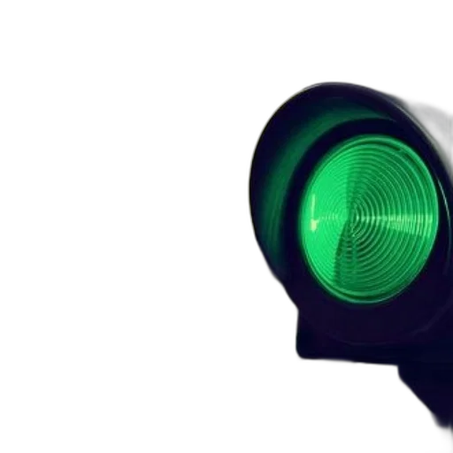 neon lights, green, close-up, traffic transparent PNG cut-out