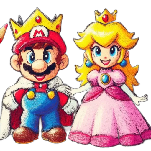 crown, dress, pixel art, concept art transparent PNG cut-out