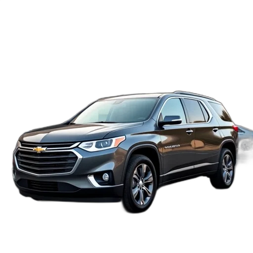 car, chevrolet, traverse, front transparent PNG cut-out