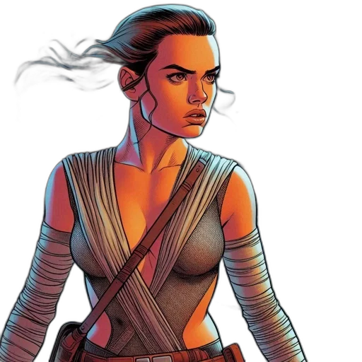 comic book art, concept art, fantasy art, woman transparent PNG cut-out