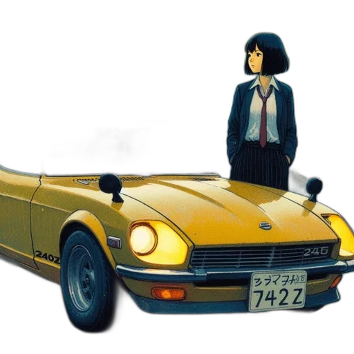 car, robot, jacket, concept art transparent PNG cut-out