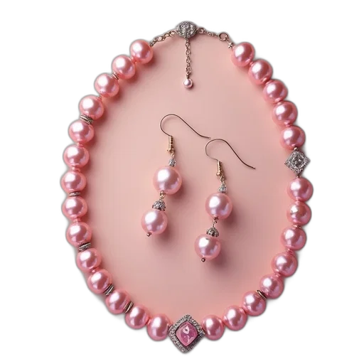 jewelry, pastel, large, set transparent PNG cut-out
