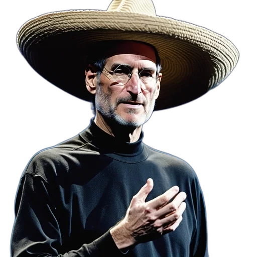 hat, staff, face, jacket transparent PNG cut-out