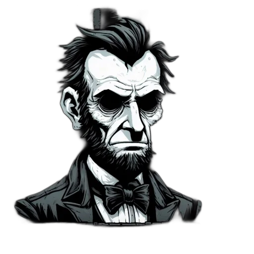 face, comic book art, concept art, cartoon transparent PNG cut-out