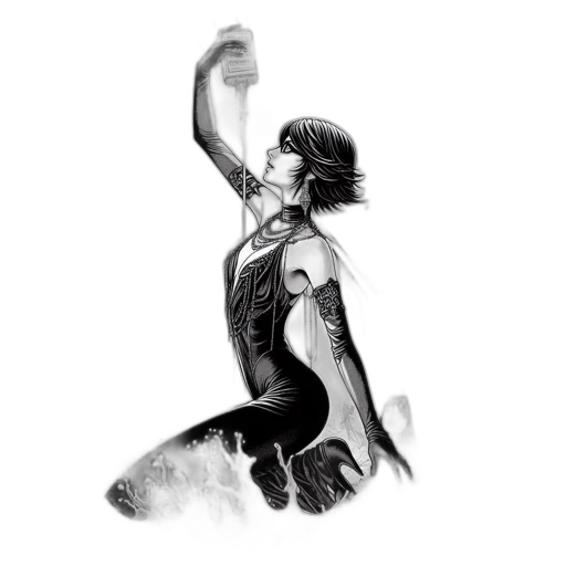 comic book art, pencil sketch, concept art, photorealistic transparent PNG cut-out